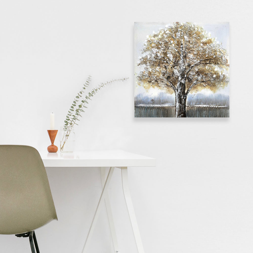 080303|Golden Tree Canvas with Handpainted Texture 12/CS Default Title