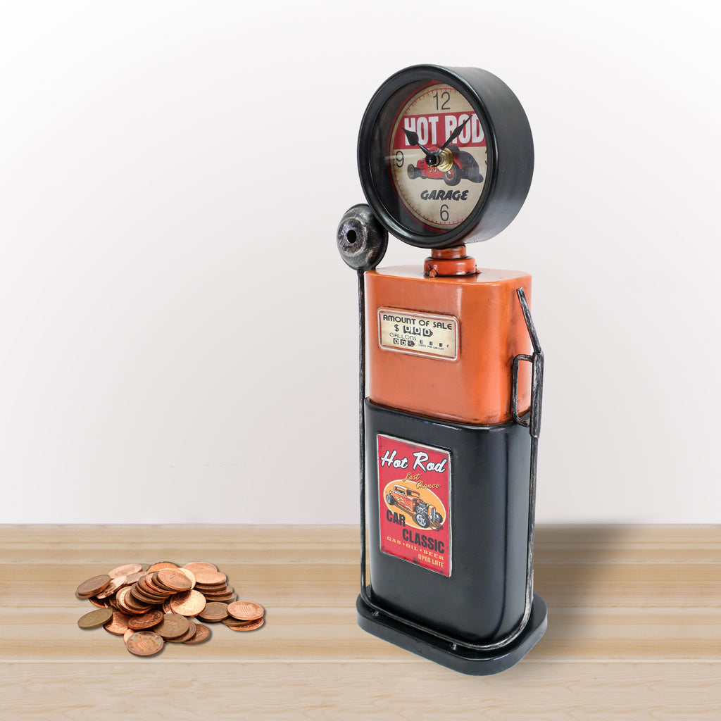 066040|Orange Gas Pump Clock & Bank 12/CS Default Title