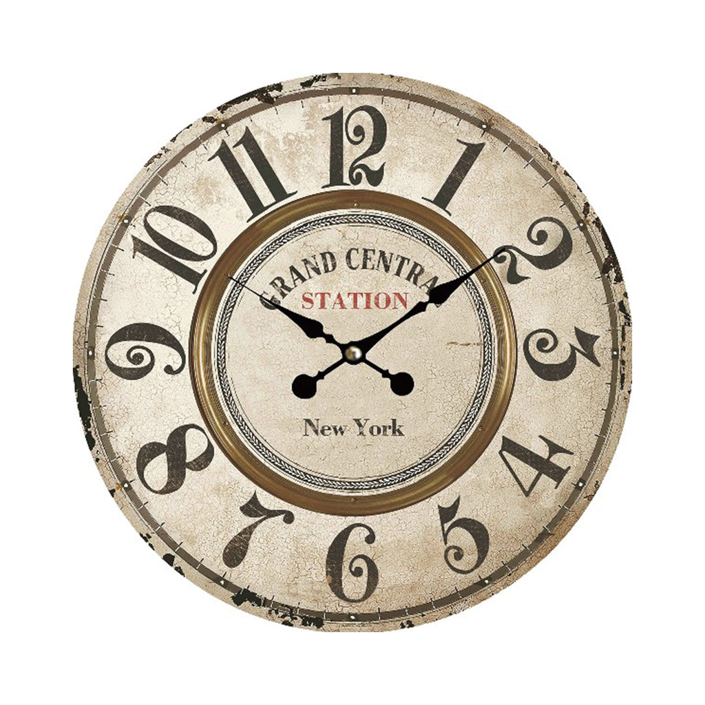 110101|Laminated "Grand Central Station" Wall Clock 12/case Default Title