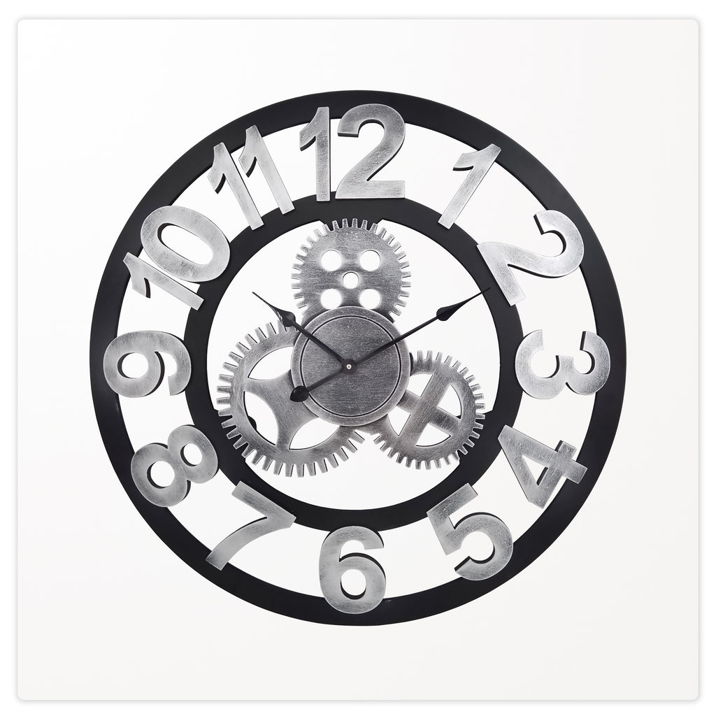 110102|Gears and Numbers Wall Clock Large 6/CS Default Title