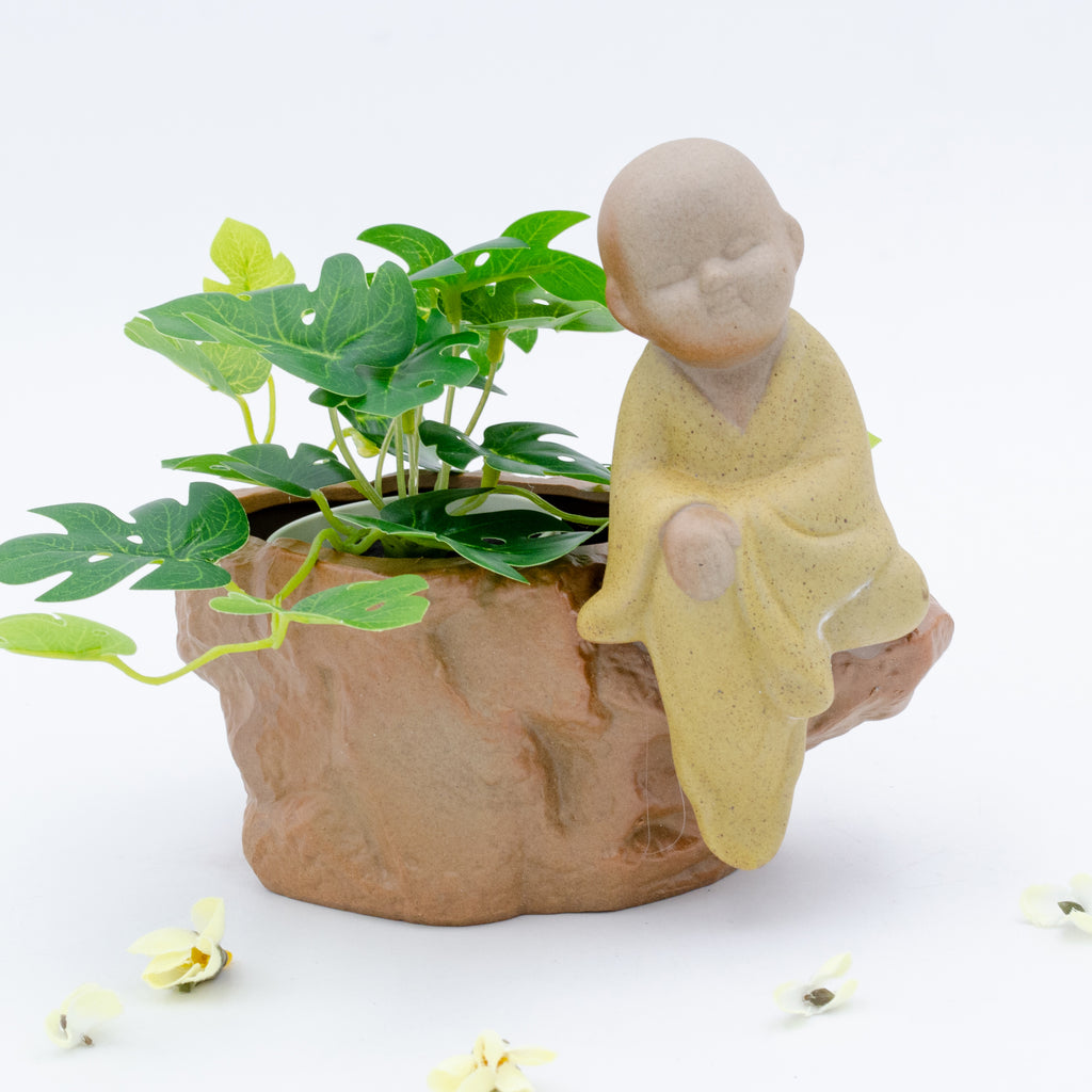 170409|Little Buddha in Yellow - Flower Pot 24/CS Default Title