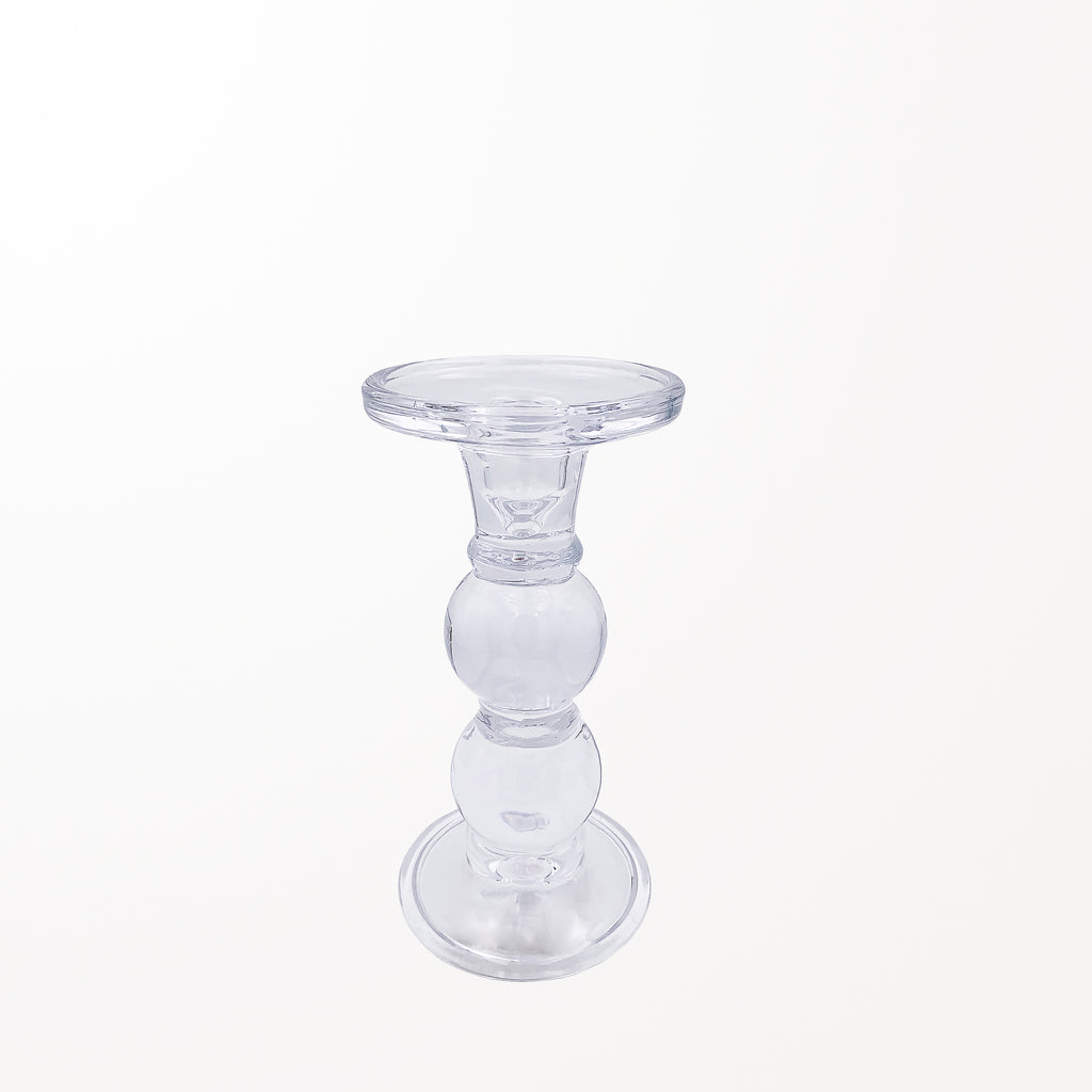 160202|Medium Decorative Glass Candle Holder 16/case Default Title