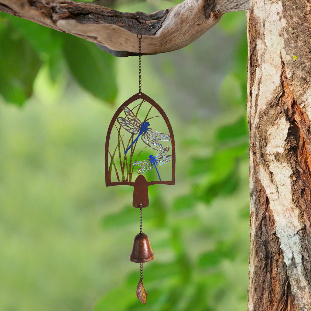 027055|Laser Cut Hanging Bell with Dragonflies 24/CS Default Title