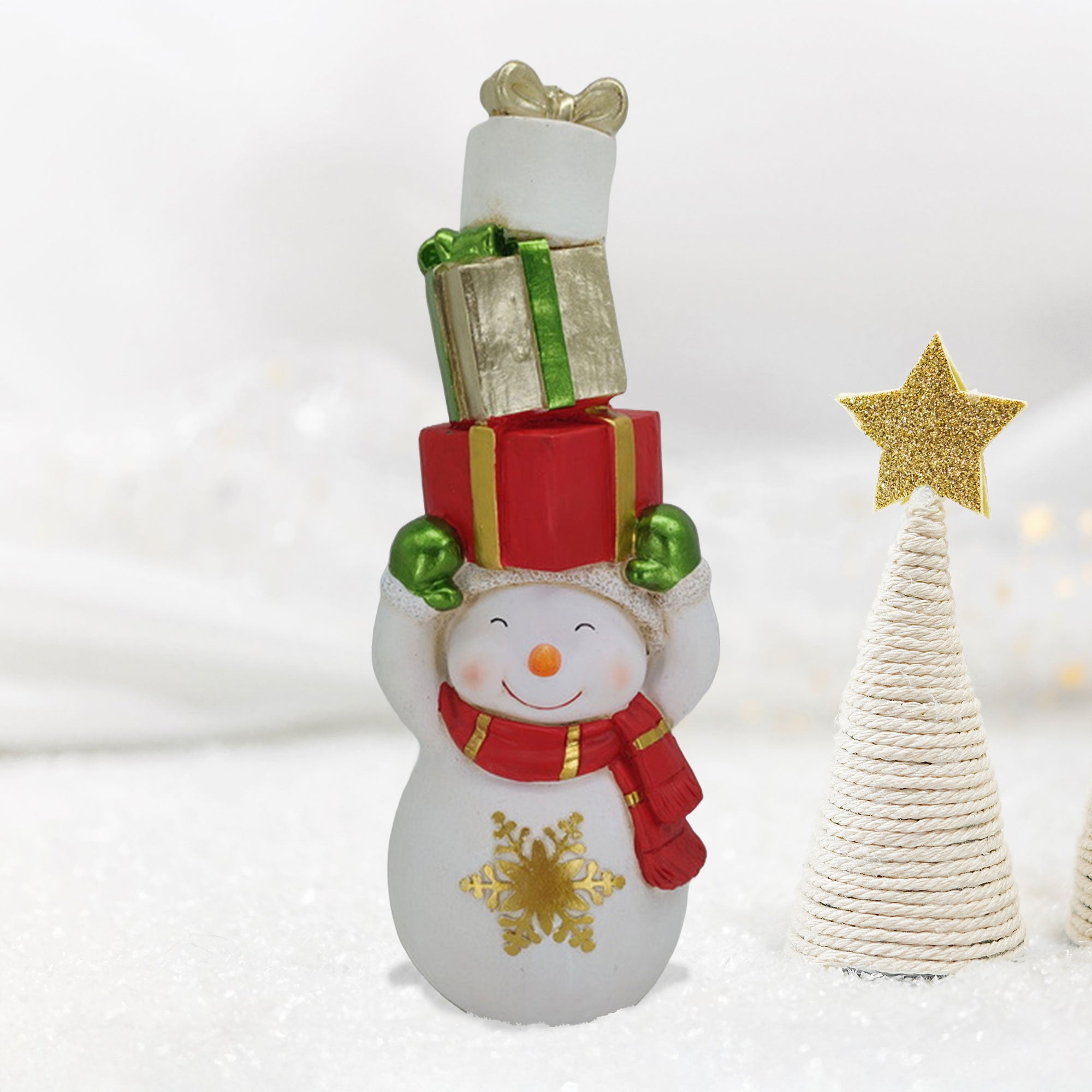 Ornement clé du Père Noël | Métal. 8 cm. | Gold
