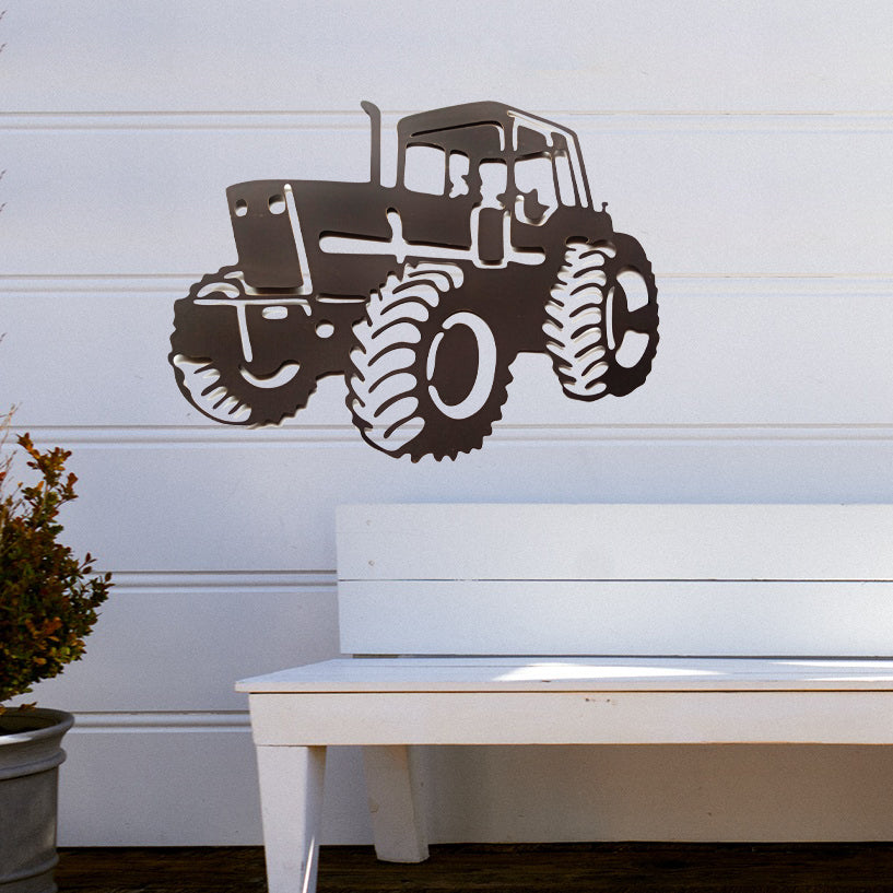 056083|Laser Cut Tractor Metal Wall Décor 2/CS Default Title