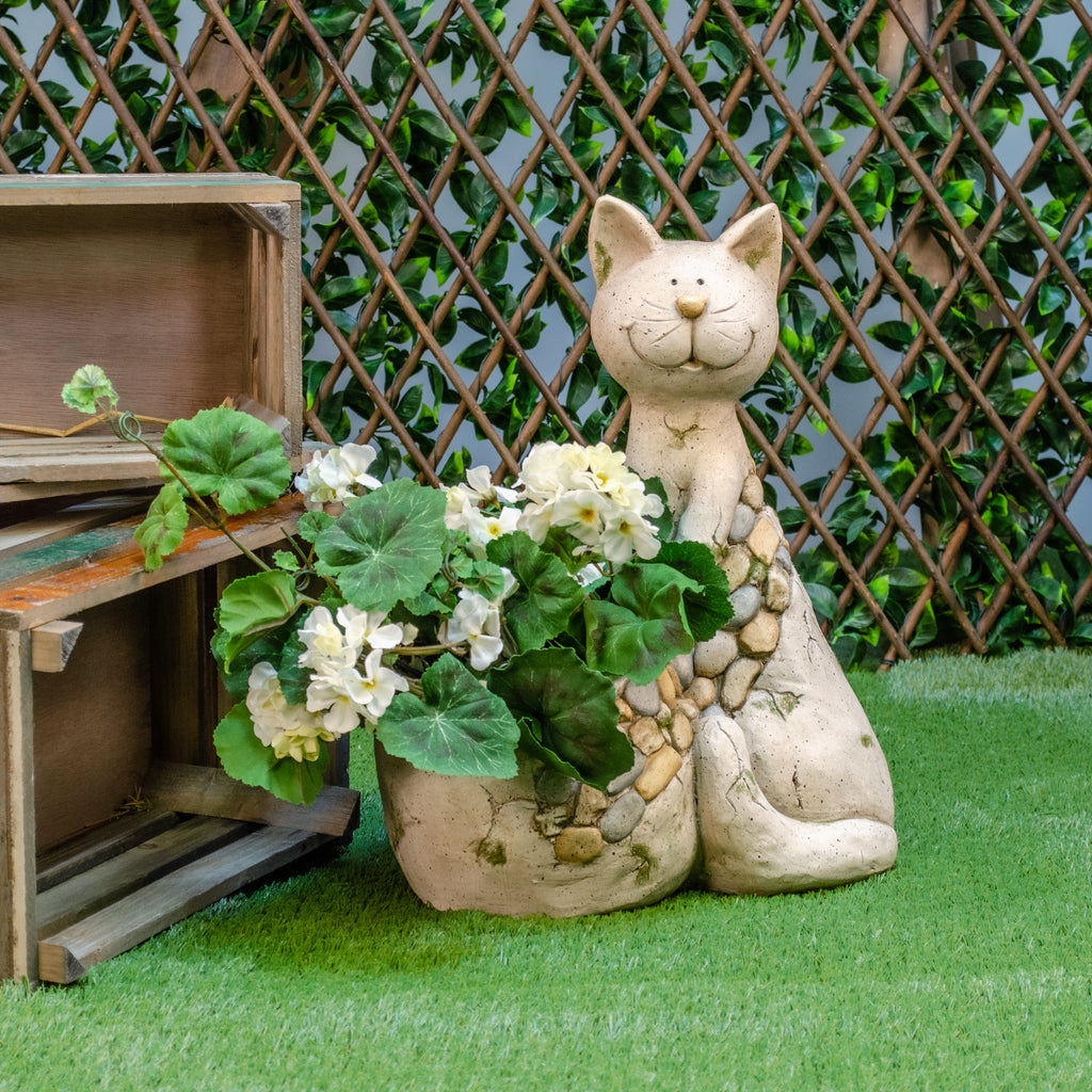 025533|Stone Cat Garden Planter 2/CS Default Title