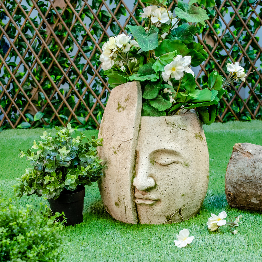 025533|Partially Covered Sleeping Head Planter 2/CS Default Title