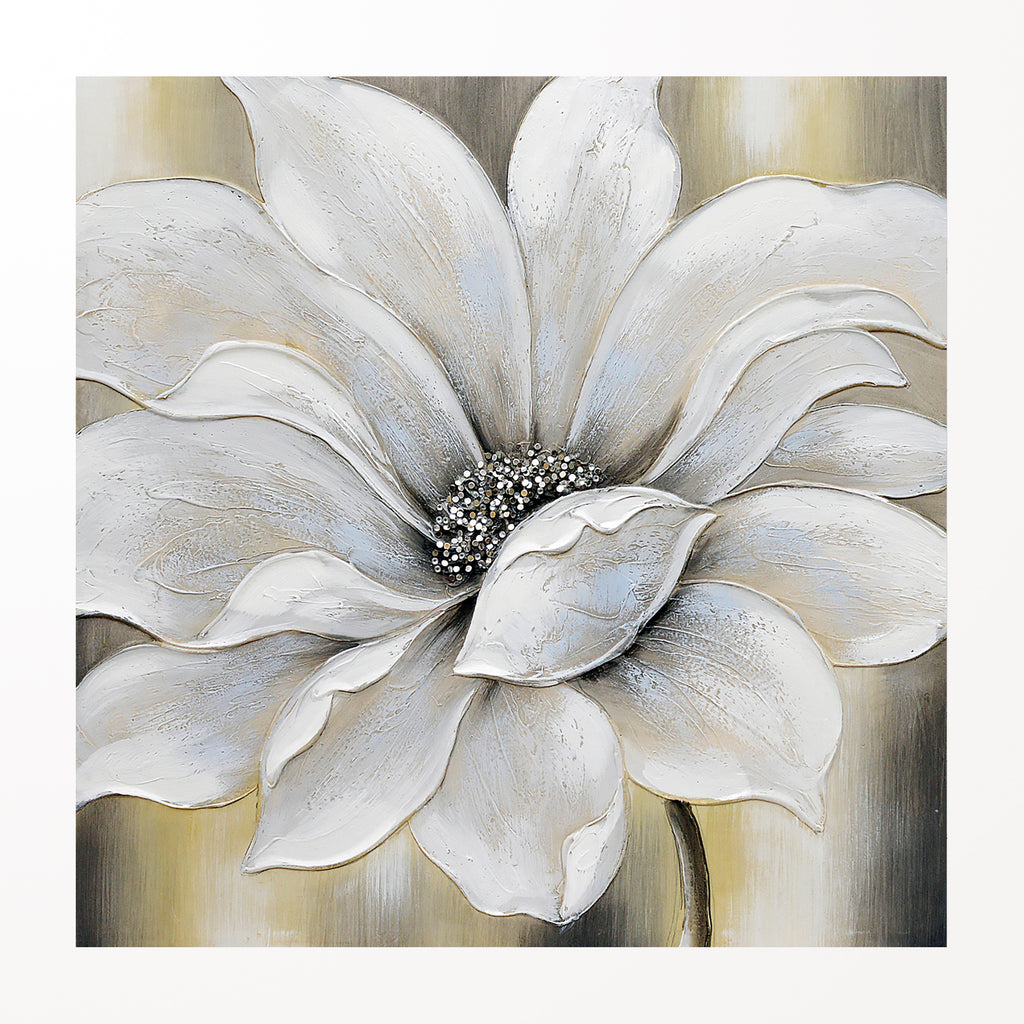 080405|White Magnolia Blooming - Oil Painting 2/case Default Title