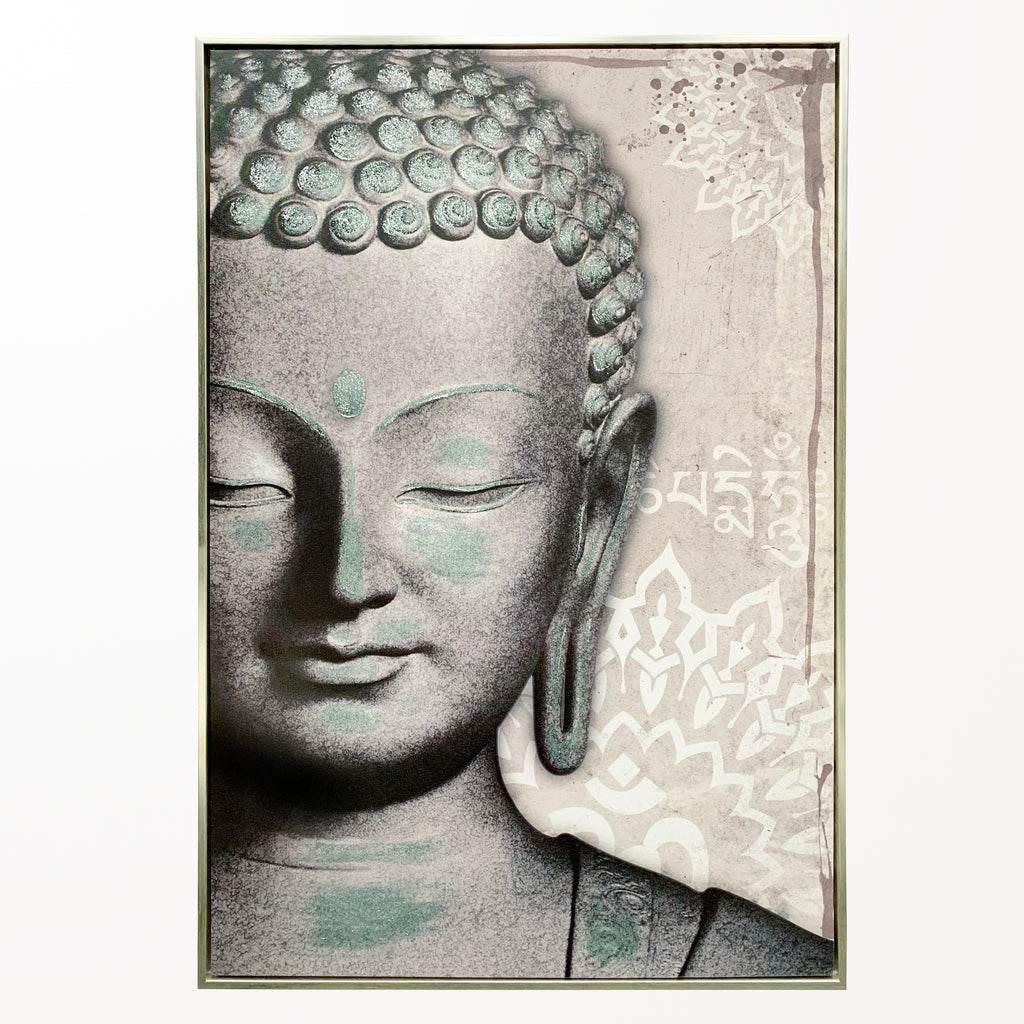 081202|Gold and Gray Buddha Oil painting 2/CS Default Title