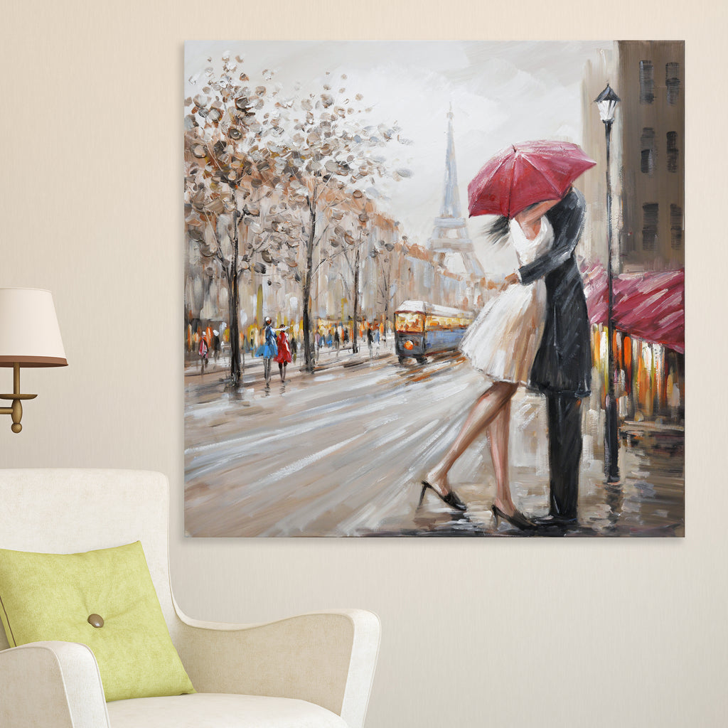 081002|Lovers in the Rain, , Canvas Print 2/CS Default Title