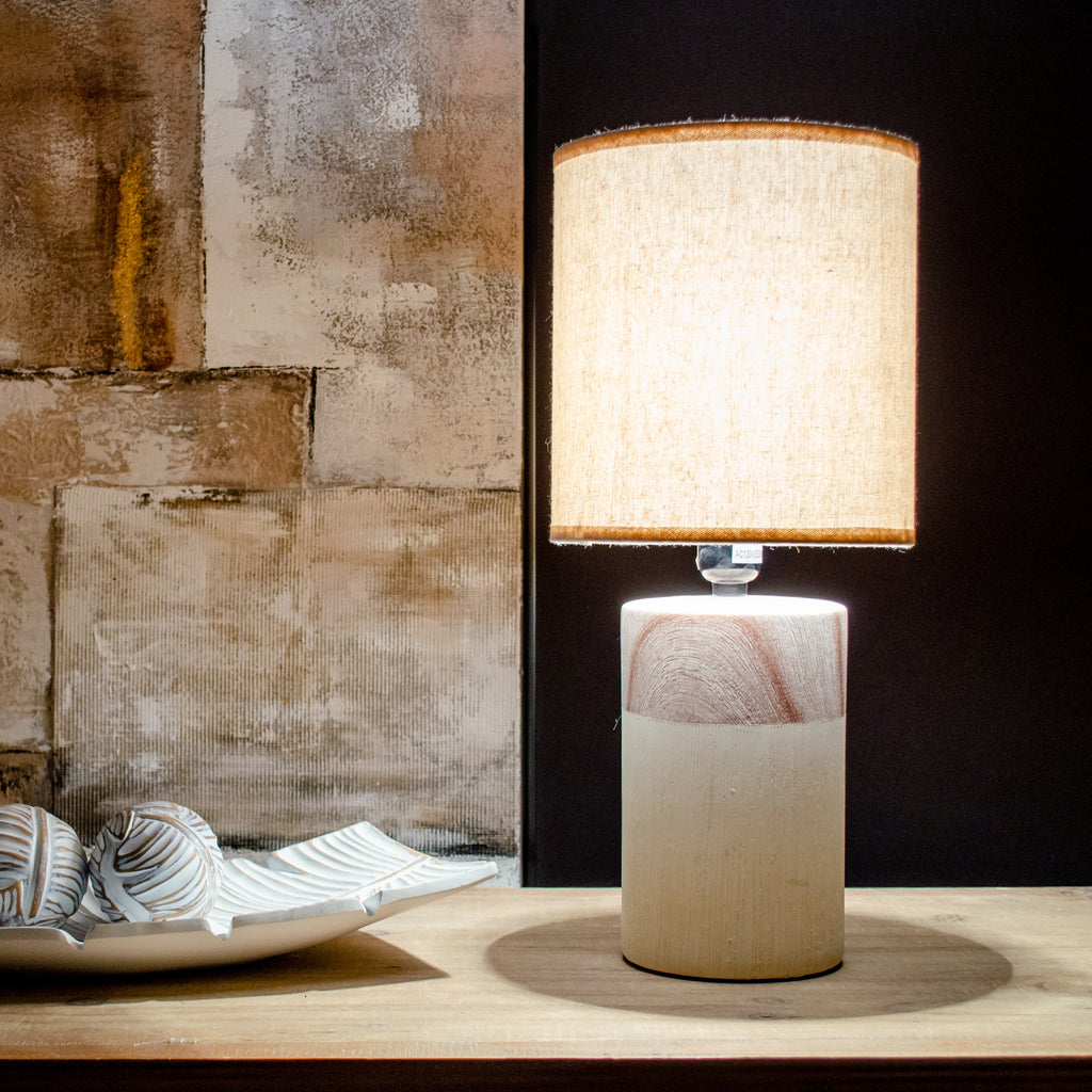 100101|Ceramic Two-Tone Table Lamp 6/case Default Title