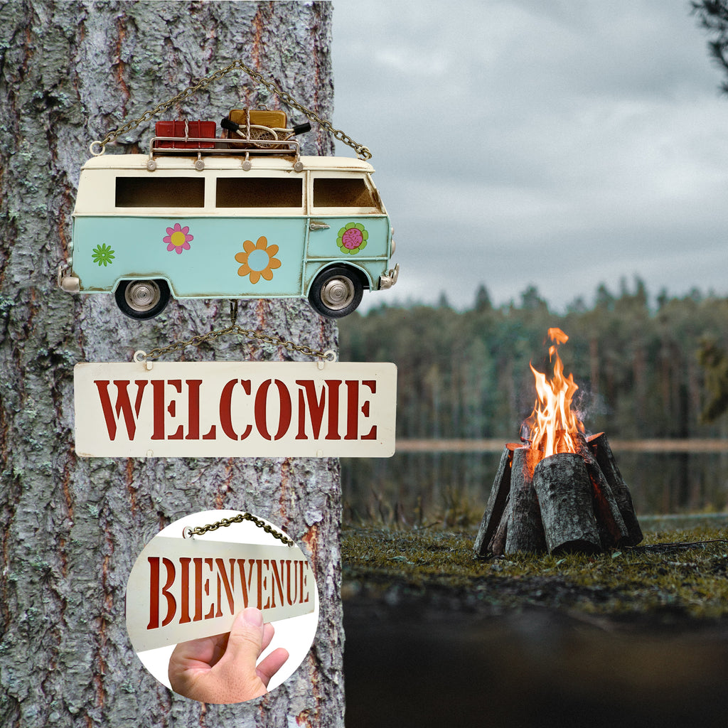 "Welcome" VW Bus Sign 24/CS Default Title