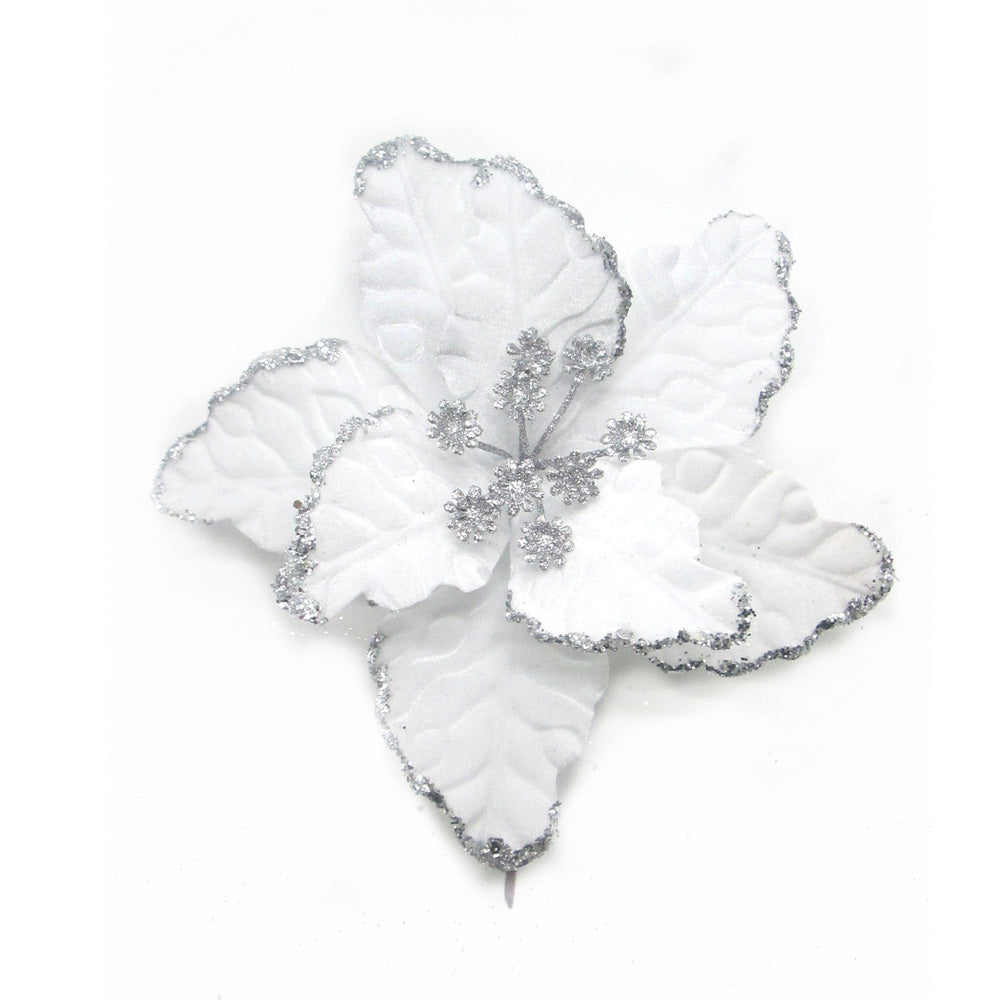 Snowy Poinsettia Flower 480PC/CS Default Title
