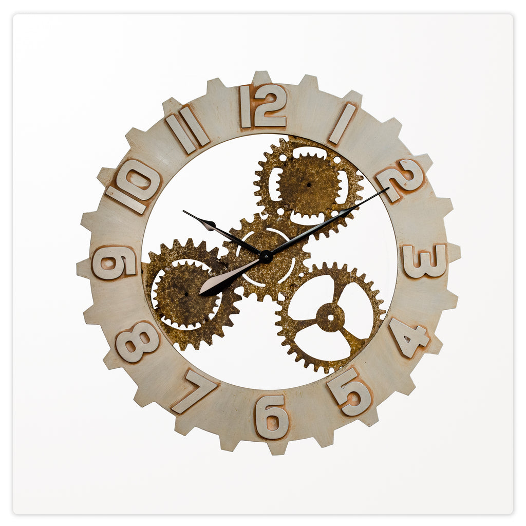110102|Rusted Gears Wall Clock 1/CS Default Title