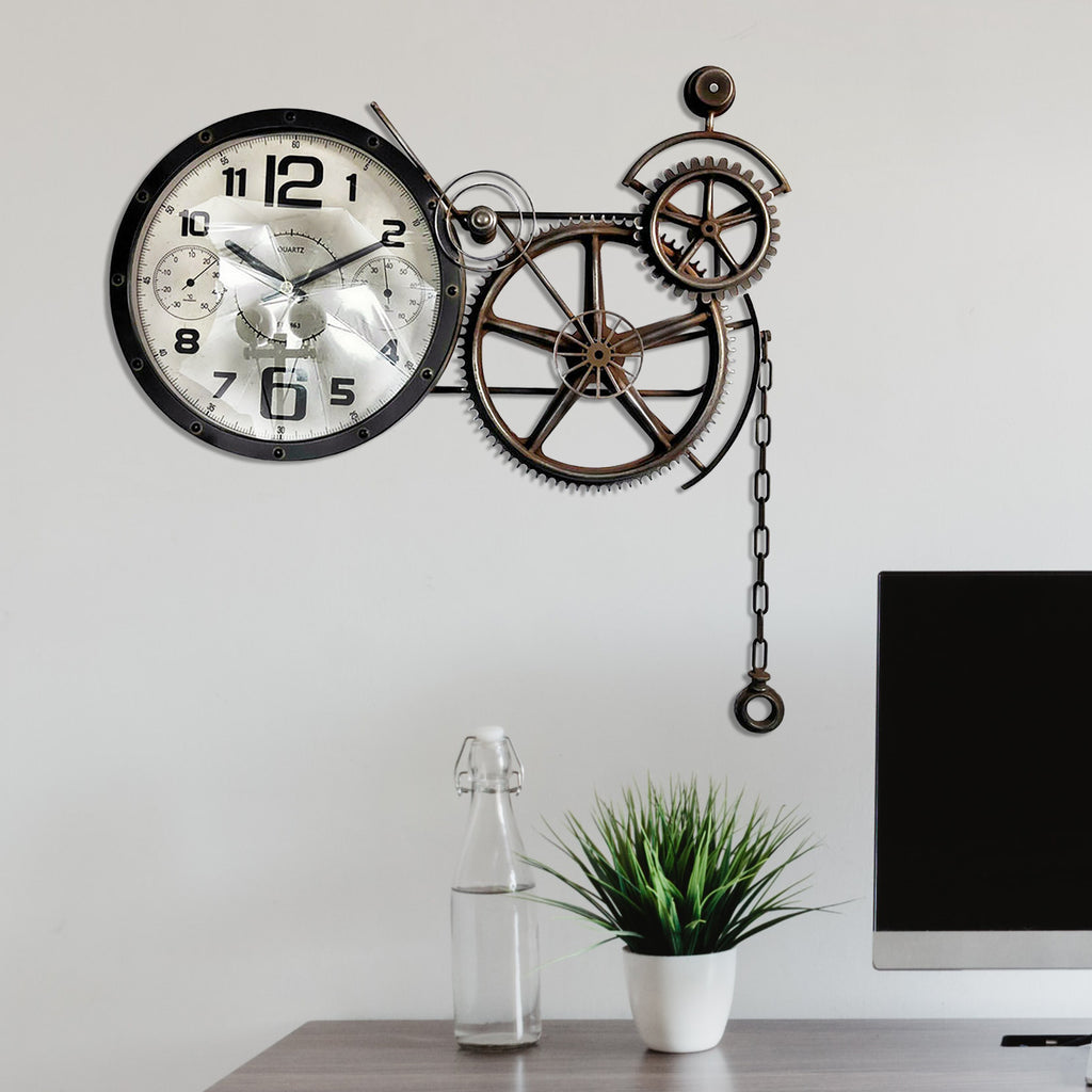 110102|Gears and Pulley Wall Clock 1/CS Default Title
