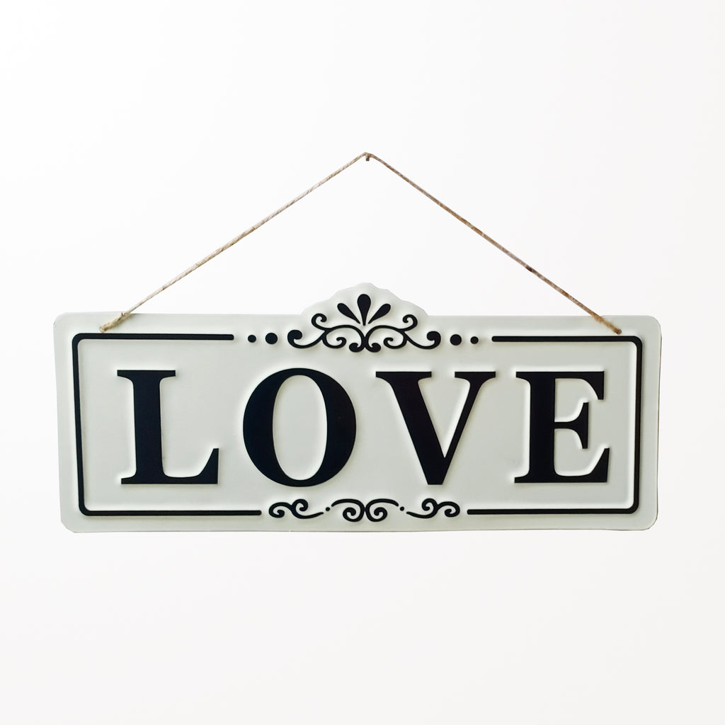 120402|Love - Hanging Tin Sign 36/CS Default Title