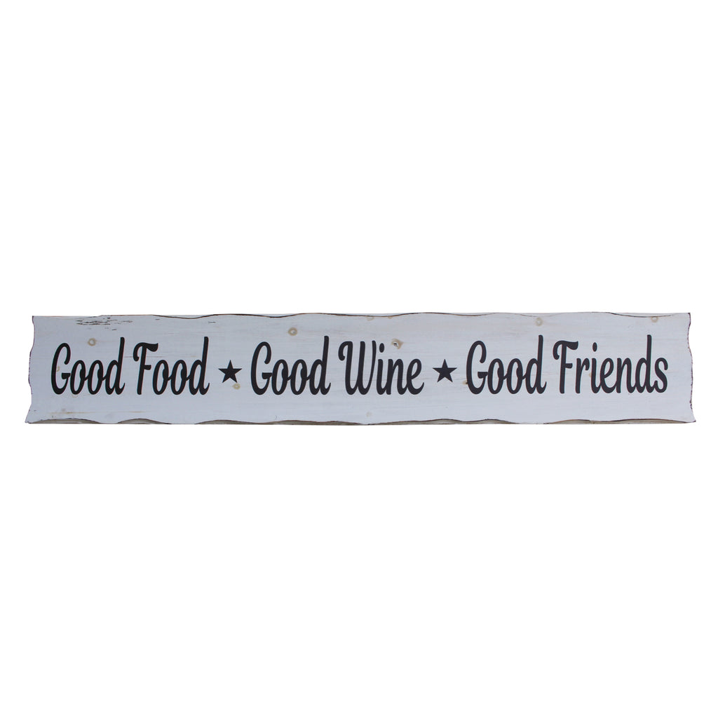 120202|Good Food. Good Wine. Good Friends - White Sign 3/CS Default Title