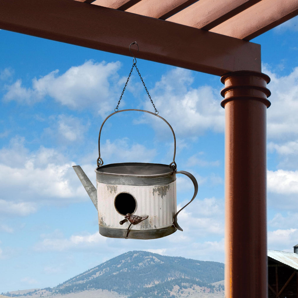 025569|Hanging Watering Can Birdhouse 2/CS Default Title