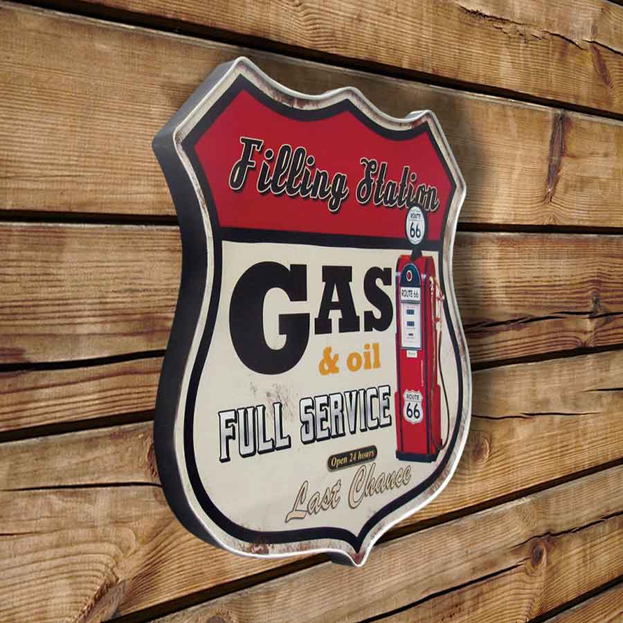 064072|Last Chance Gas & Oil Station Sign 12/case Default Title