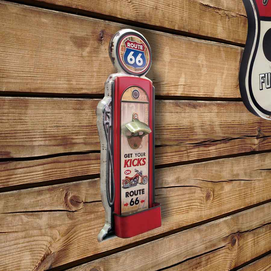 066045|Route 66 - Retro Gas Pump Bottle Opener 16/case Default Title