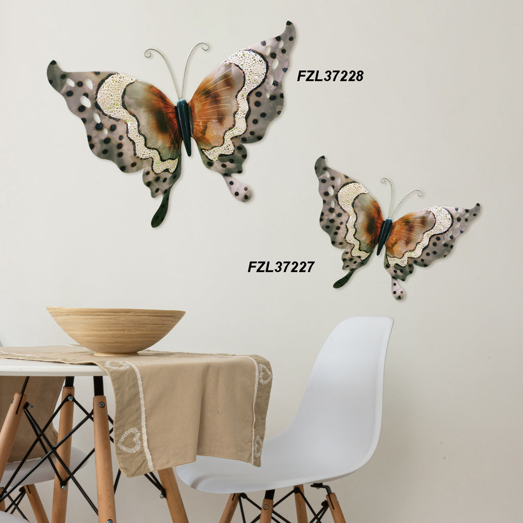 056032|Small Butterfly, Metal Wall Decor 24/case Default Title