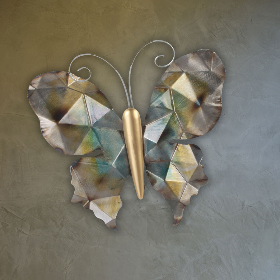 056048|Butterfly Metal Wall Decor 16/case Default Title