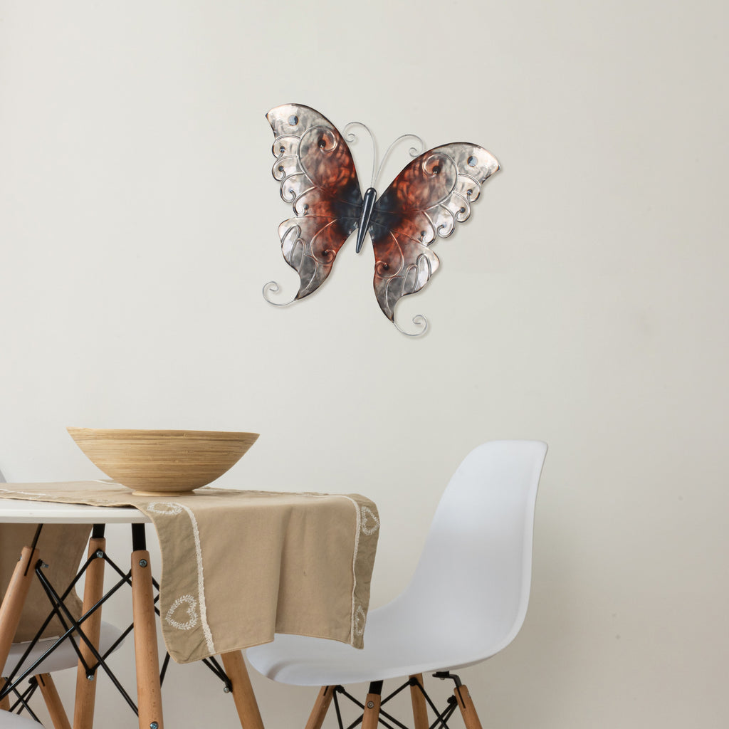 056040|Butterfly Metal Wall Decor 24/case Default Title