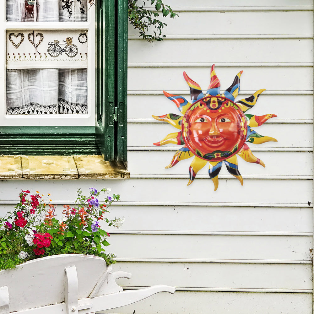 054087Multi-Colored Metal Sun Wall Art 2 pc/cs SKU: FZL37391