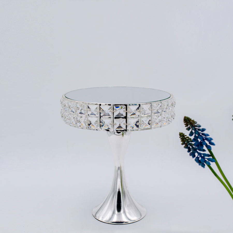 058045|Short Silver Cake Stand 8/CS Default Title