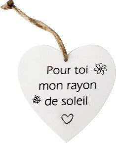 120604|Decorative Wall Hanging with Inspiration Message, french 12 /CS Default Title