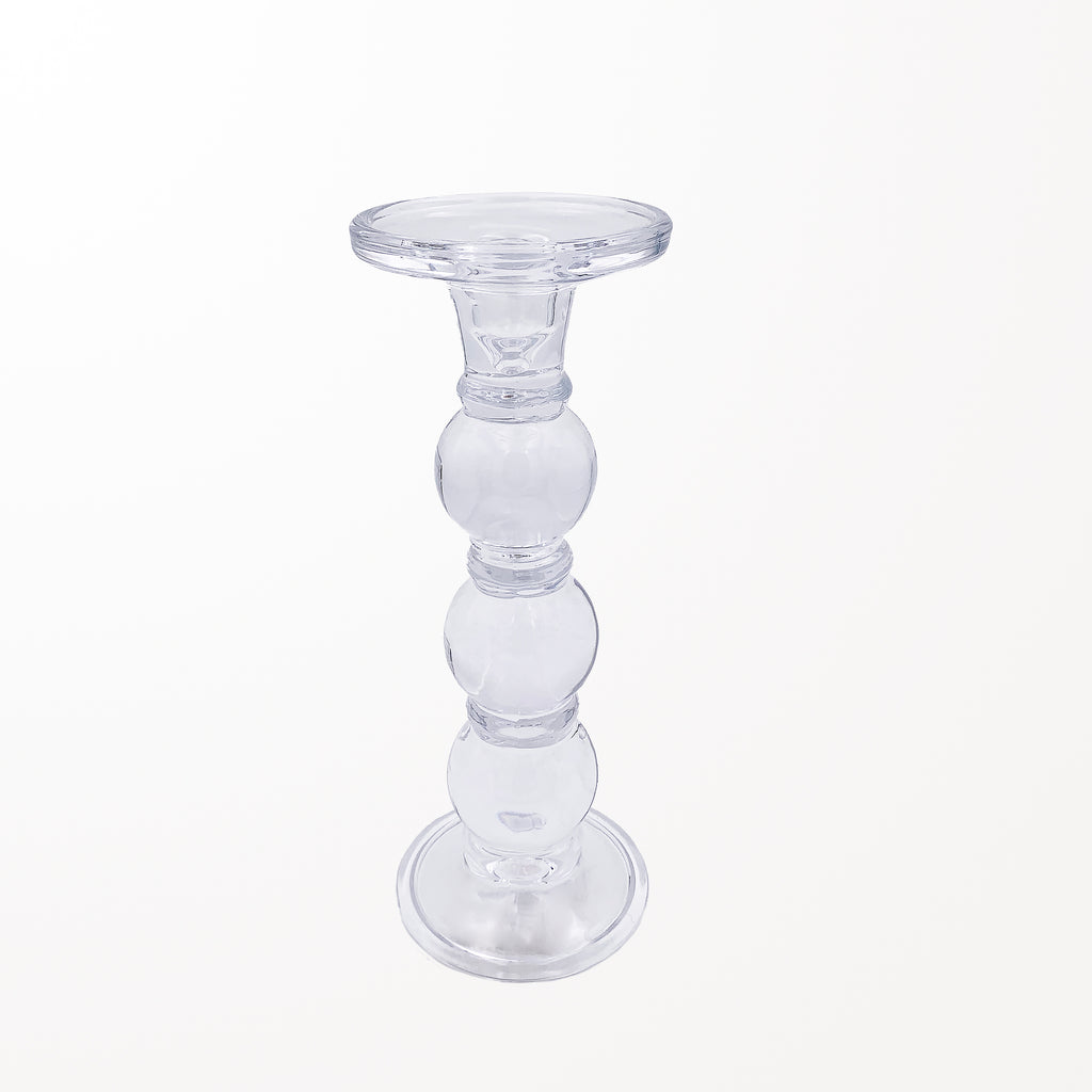 160201|Large Decorative Glass Candle Holder 12/case Default Title