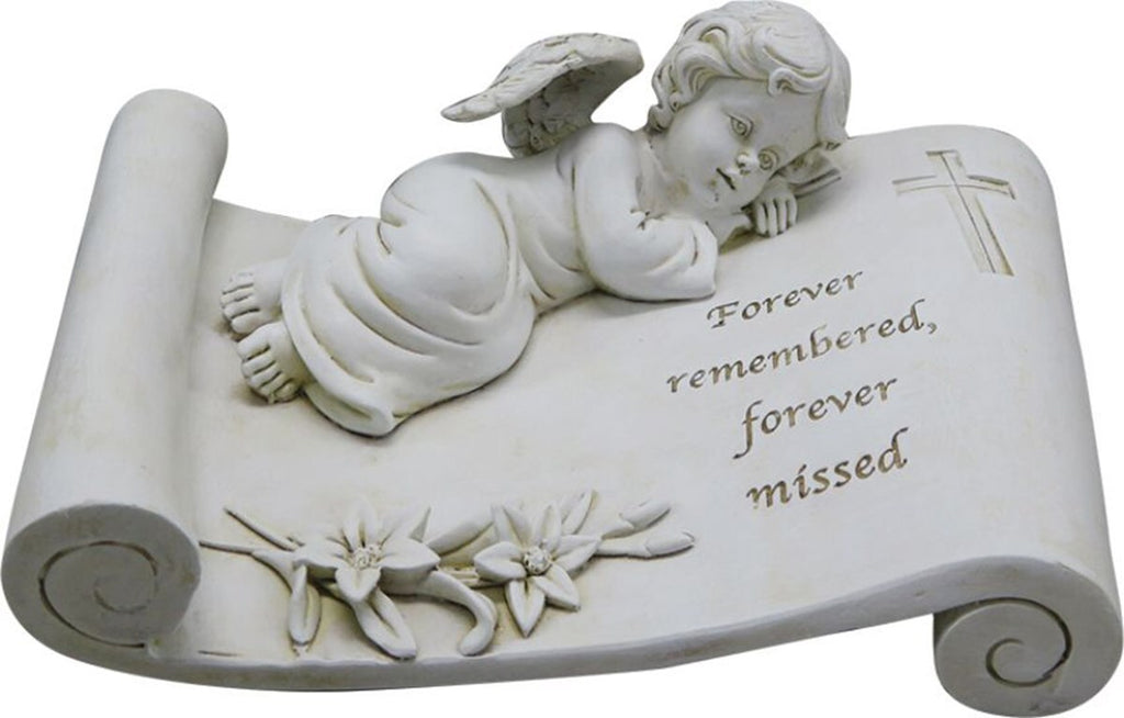 170102|Angel Resting Memorial "Forever Remembered..." 24/case Default Title