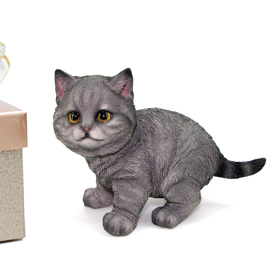 140102|Gray Kitten Figurine 12/case Default Title