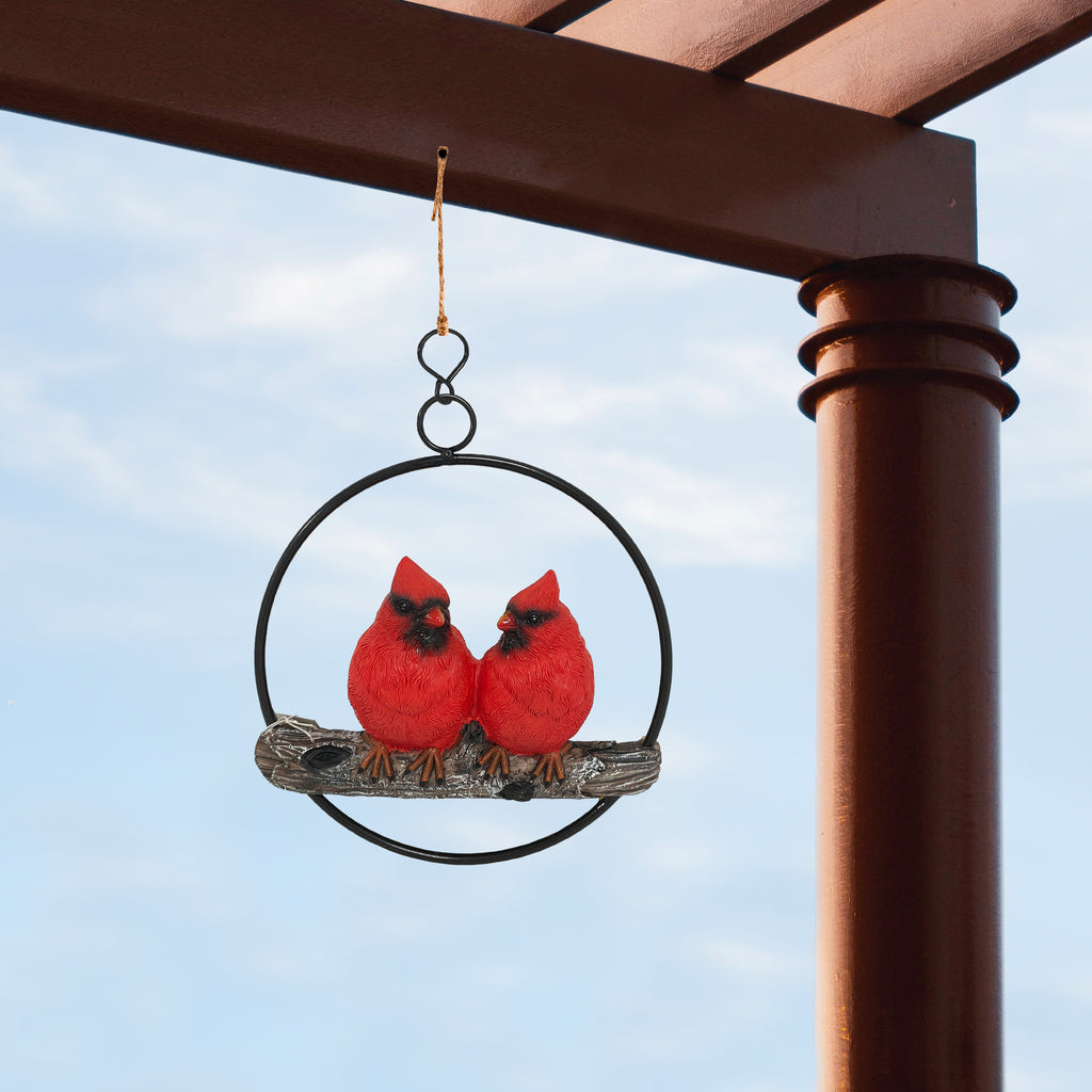 016524|Cardinals Perched on a Hanging Hoop 24/CS Default Title