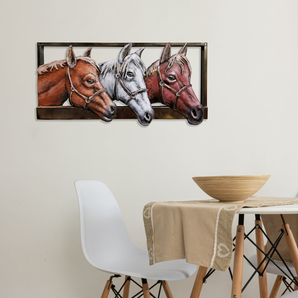 070302|Horse Trio - 3D Metal Painting 1/CS Default Title