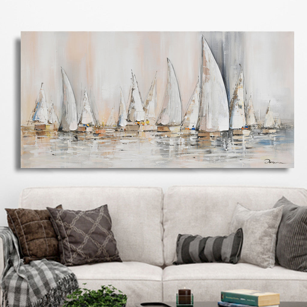 080802|Ships at Sea - Oil Painting 1/case Default Title