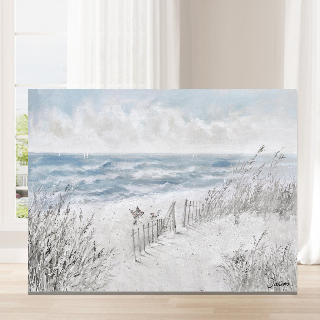 080701|A Windy Beach Day - Oil Painting 1/case Default Title