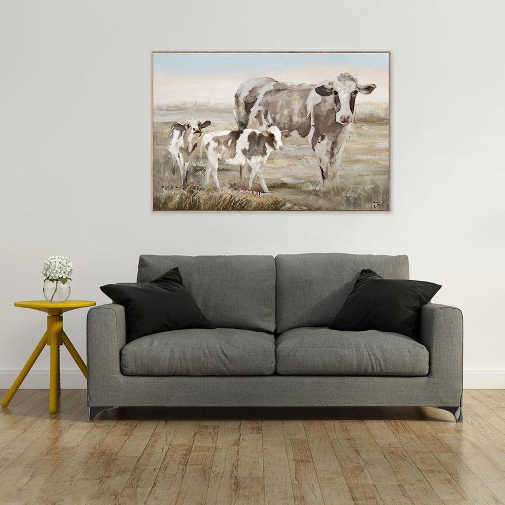 080102|Mother & Her Calves - Oil Painting 1/case Default Title