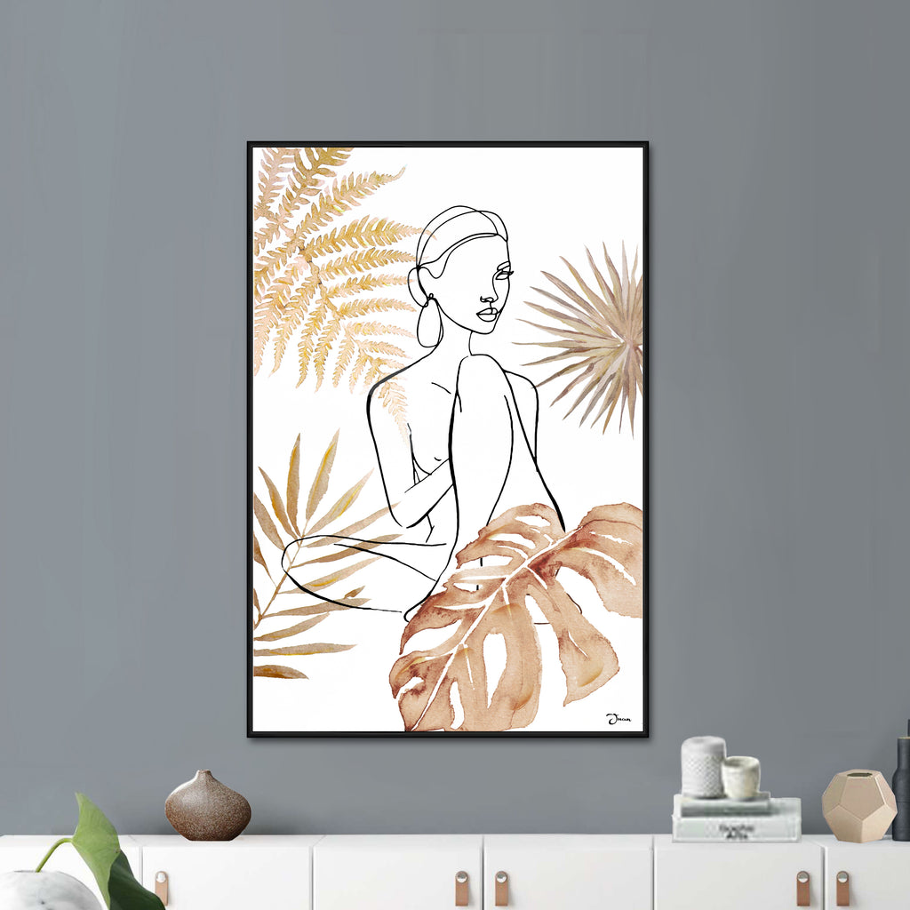 081104|Woman in the Leaves - Abstract Oil Painting 1/CS Default Title