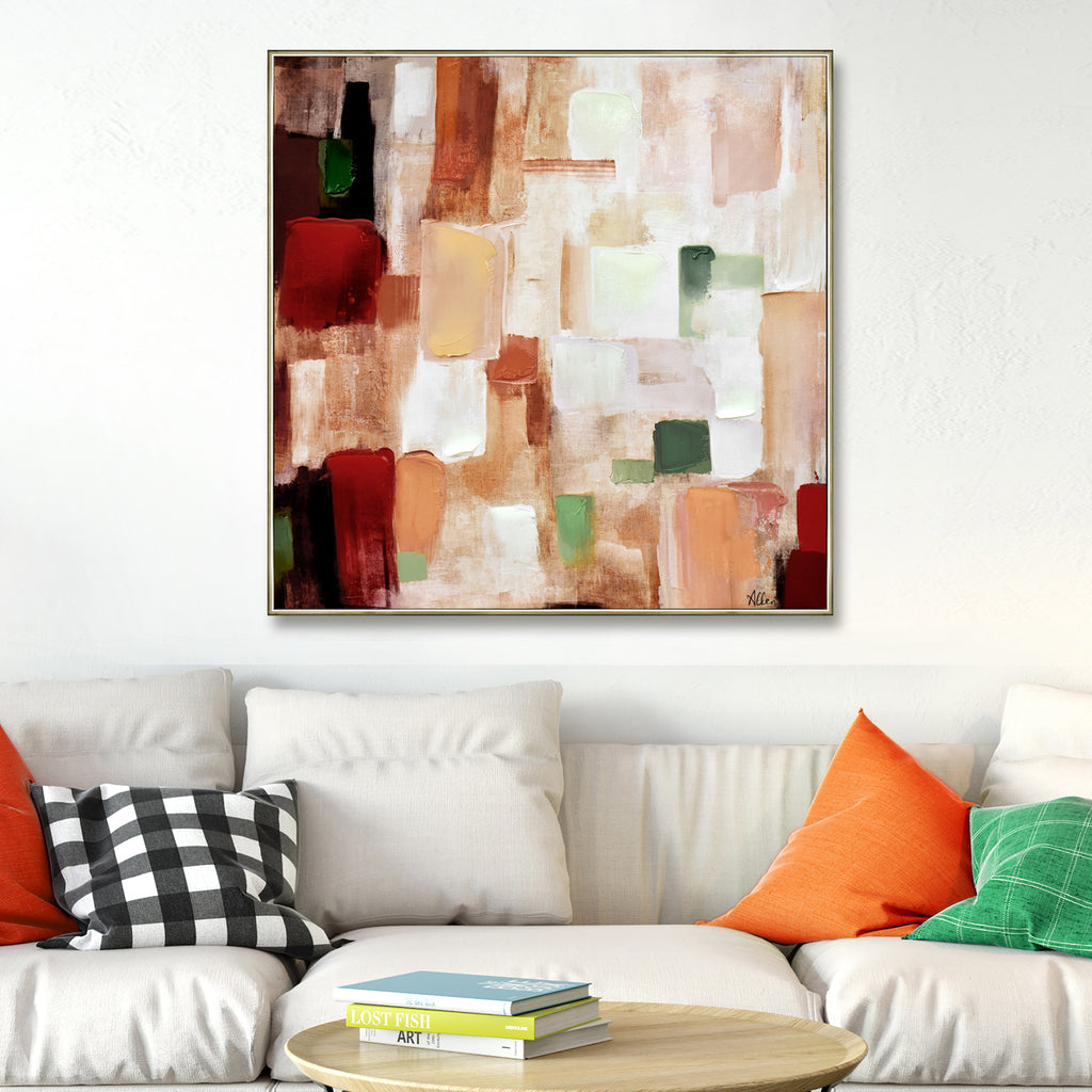 081107|Muted Color Squares - Abstract Oil Painting 1/CS Default Title
