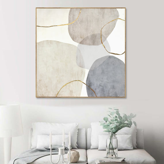 081102|Grey & Gold Mixed - Oil Painting 1/CS Default Title