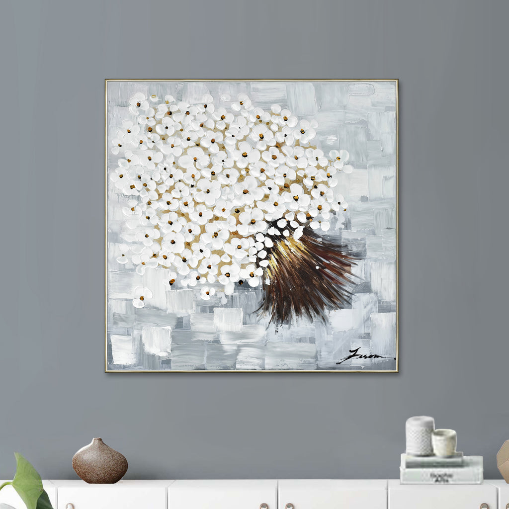 080414|A Bushel of White Flowers Oil Painting 1/CS Default Title