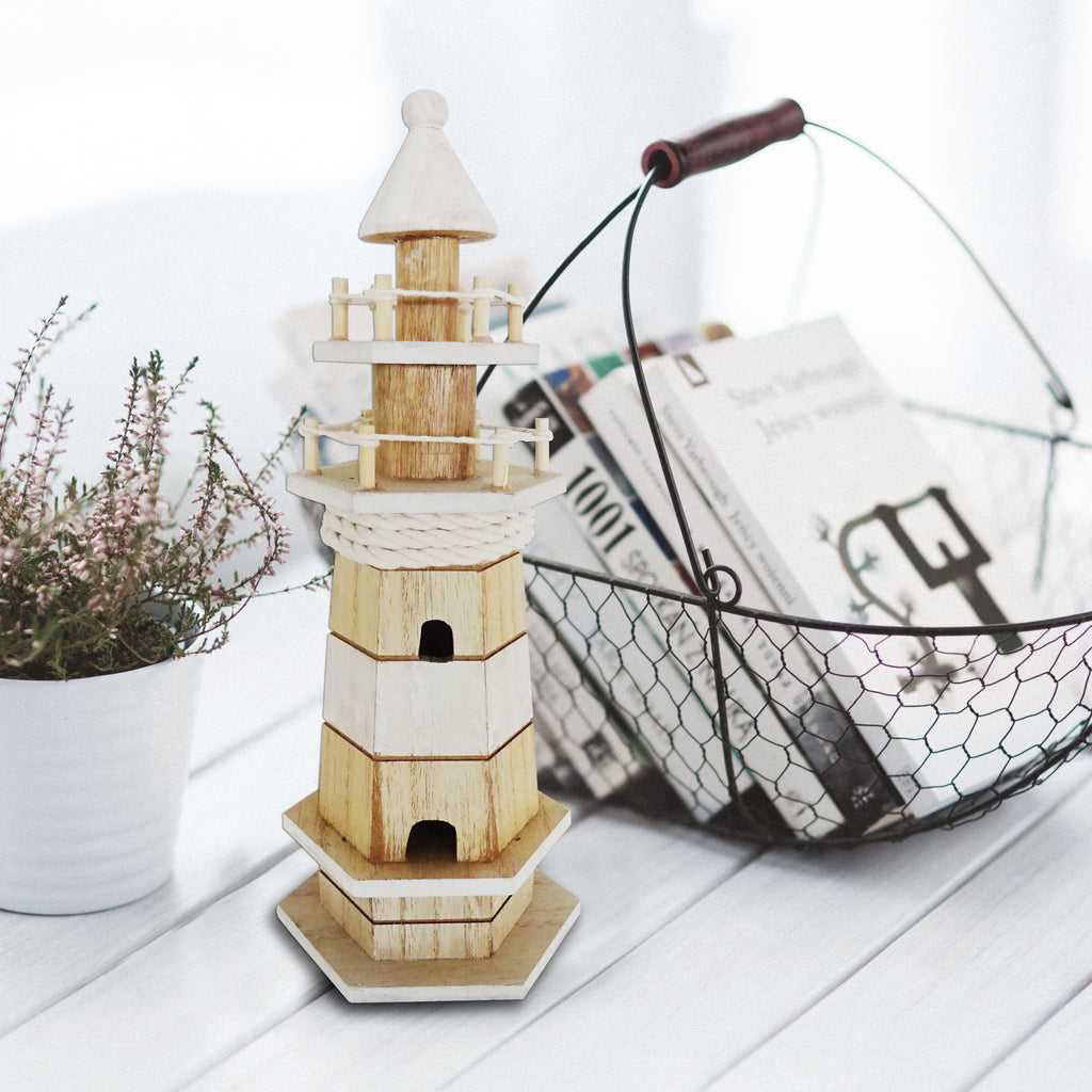 040202|Decorative Wooden Lighthouse 24/CS Default Title