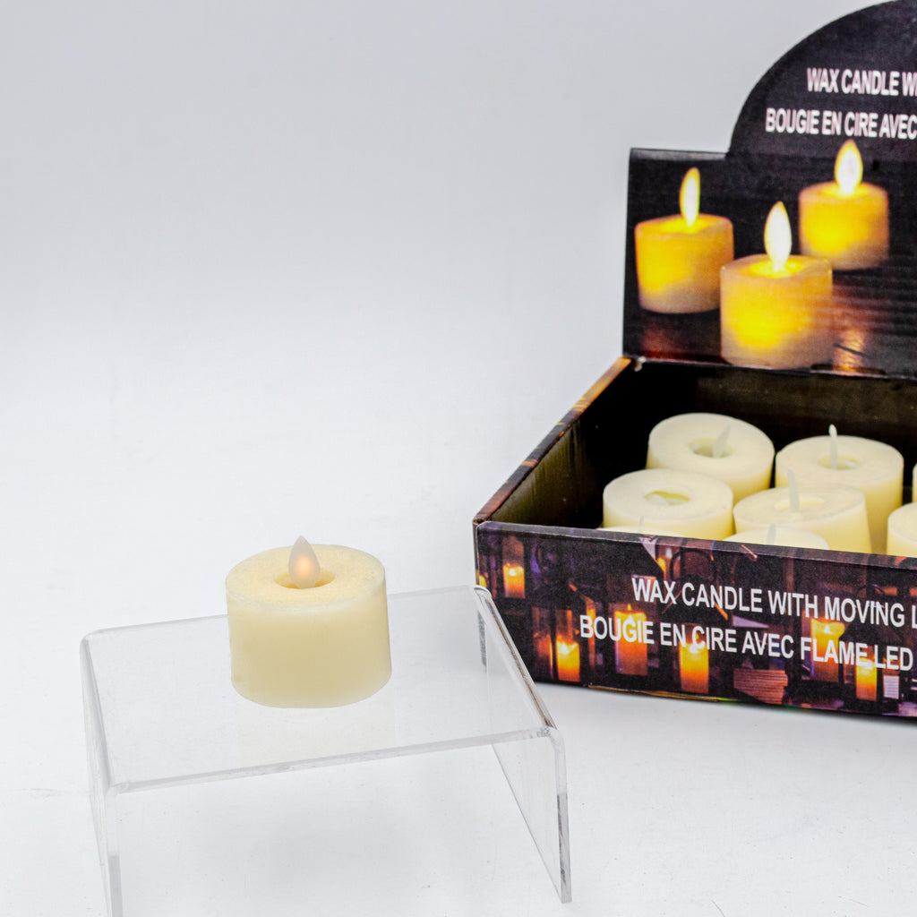 160701|Real Wax Tealights with LED Moving Flame 288/case Default Title