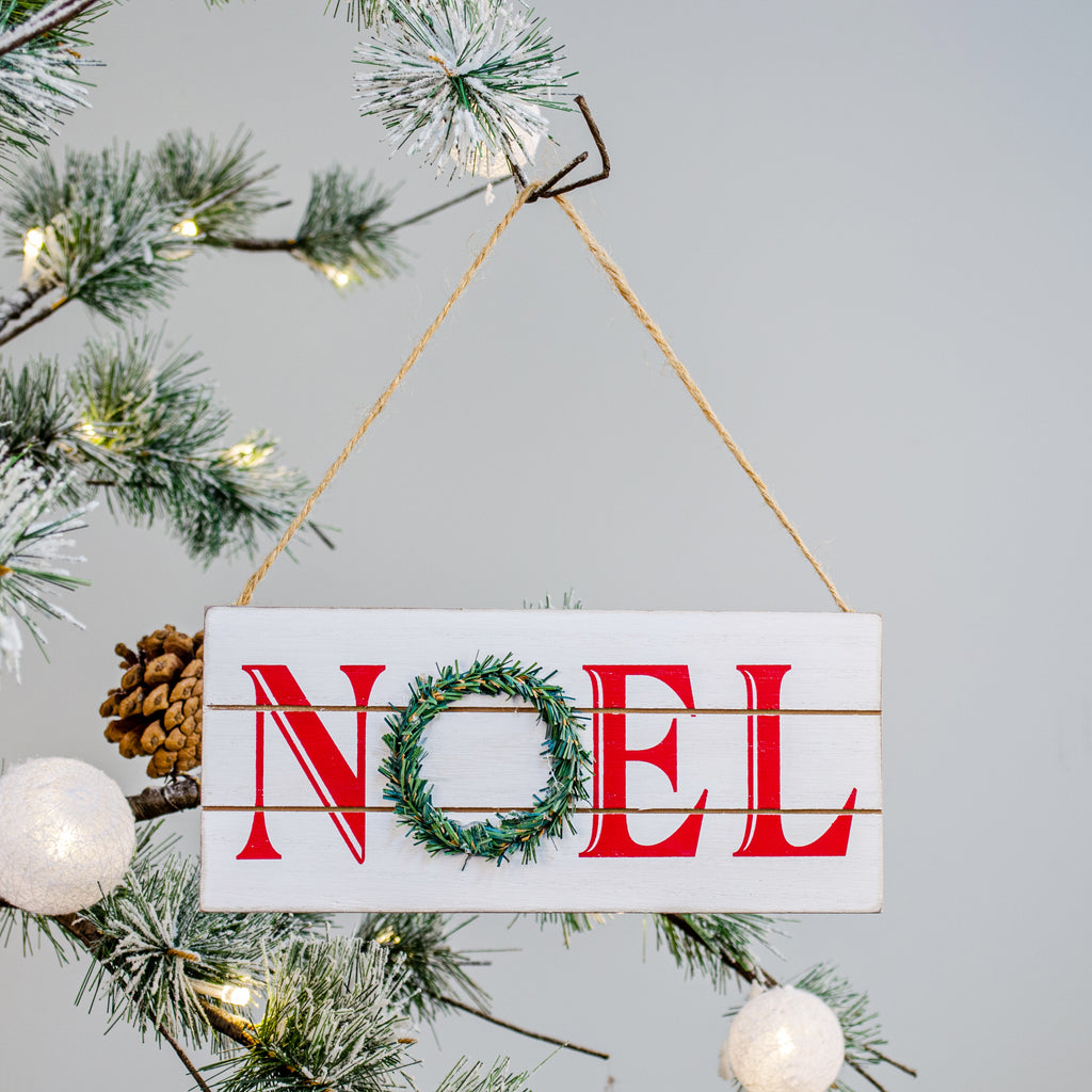 016572|Hanging Noël Sign with Wreath 72/CS Default Title
